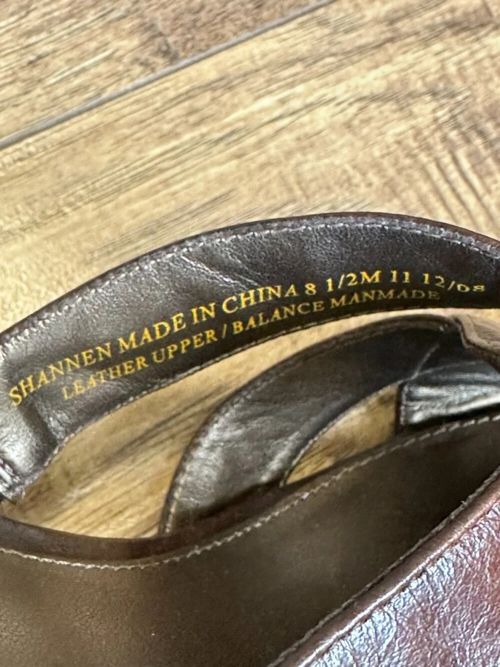 Liz Claiborne Brown Leather slide heels Women's Size 8.5 ~3.5"  pre-owned - Picture 5 of 11